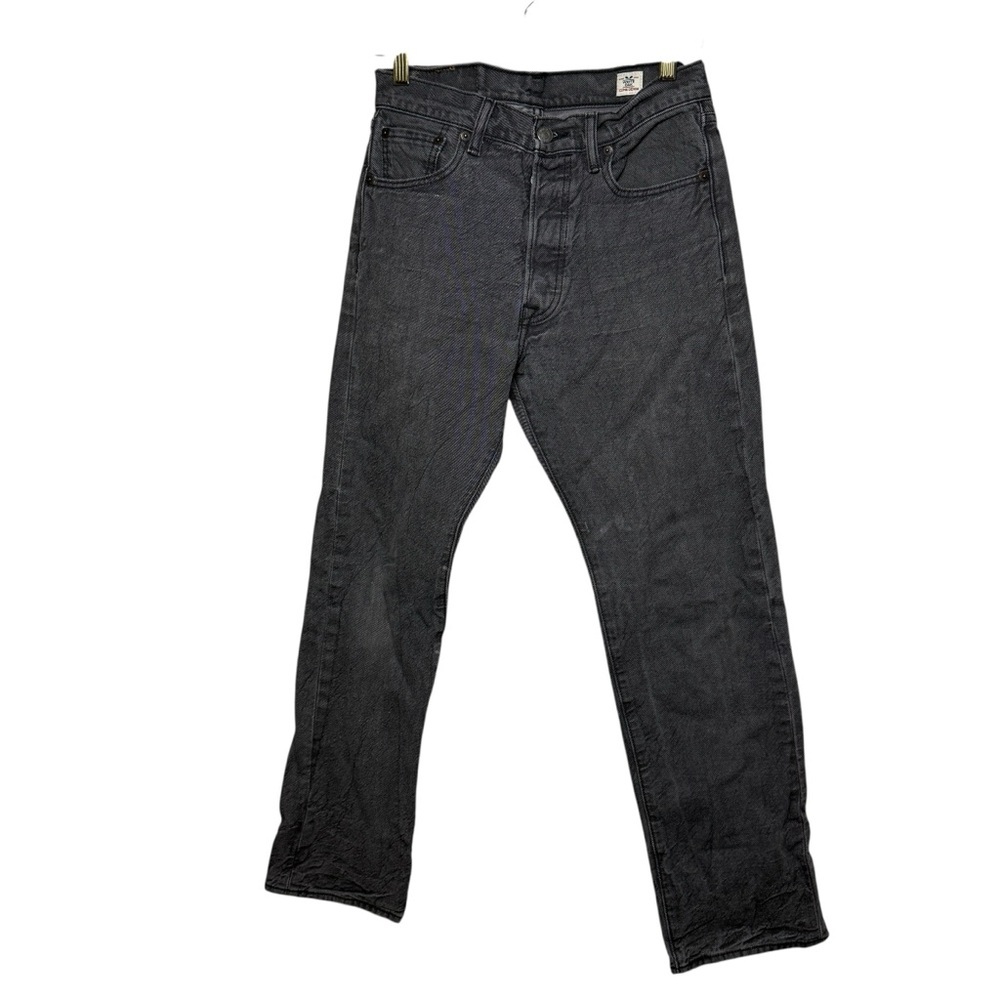 Levis 501 White Oak Cone Denim Jeans Mens 30x32 Gray Button Fly Original Fit